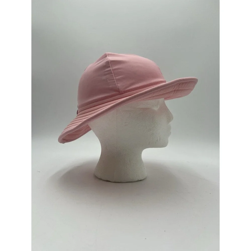 RuffleButts Pink Wide Brim Sun Hat UPF 50+ Toddler 12M-2T Beach Swim